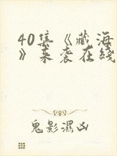 40集《藏海传》来袭在线观看