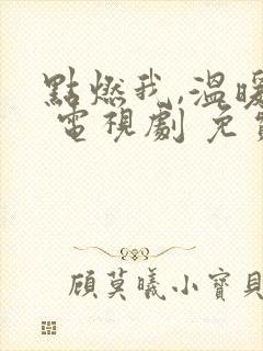 点燃我,温暖你 电视剧 免费观看