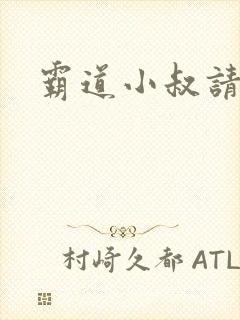 霸道小叔请轻撩