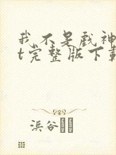 我不是戏神txt完整版下载