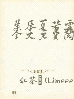 叶辰夏若雪孙怡全文免费阅读最新章节