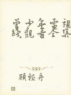 曾少年电视剧在线观看全集免费播放封面