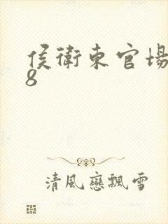 侯卫东官场笔记8封面