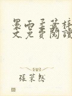 墨雨柔萧梓琛全文免费阅读的小说封面