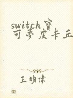 switch宝可梦皮卡丘攻略详细封面