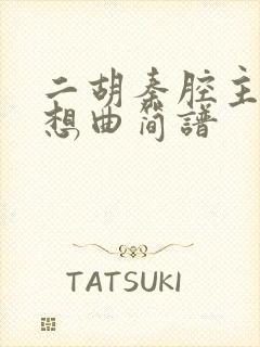 二胡秦腔主题随想曲简谱