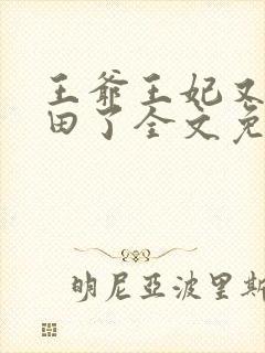 王爷王妃又去种田了全文免费阅读