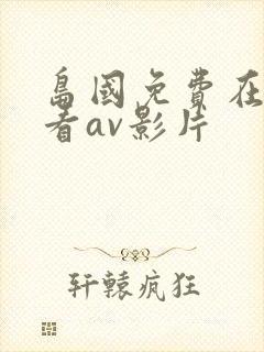 岛国免费在线观看av影片