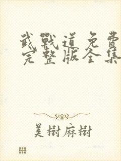 武战道免费观看完整版全集