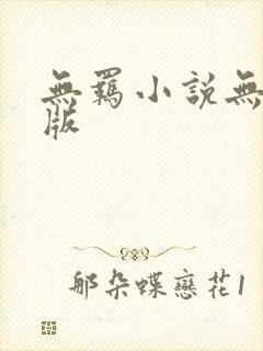 无羁小说无删减版封面