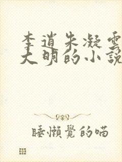 李逍朱凝云穿越大明的小说免费阅读