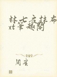 林七夜抹布文txt笔趣阁