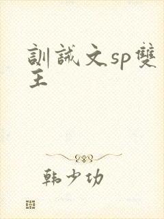 训诫文sp双男主