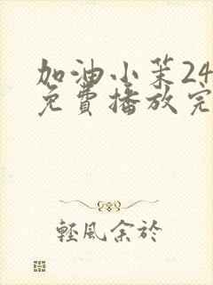 加油小茉24集免费播放完整版