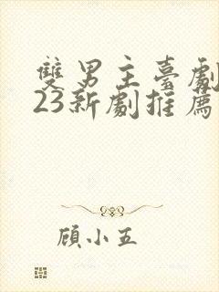 双男主台剧2023新剧推荐封面