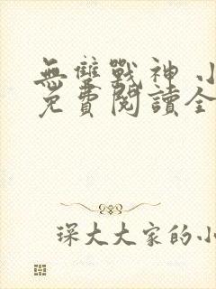 无双战神 小说免费阅读全文封面