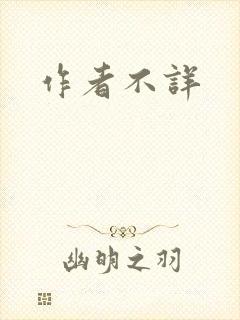 作者不详封面