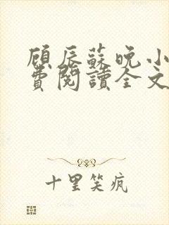 顾辰苏晚小说免费阅读全文最新章节