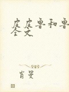 皮皮鲁和鲁西西全文