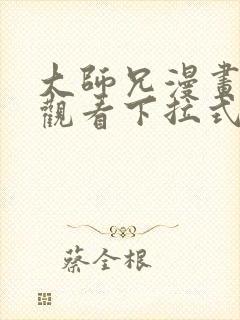 大师兄漫画免费观看下拉式六漫画封面