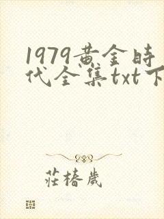 1979黄金时代全集txt下载封面