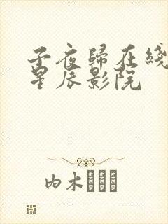 子夜归在线观看星辰影院封面