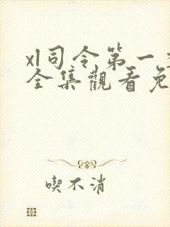 xl司令第一季全集观看免费封面