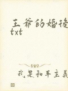 王爷的婚后日常txt