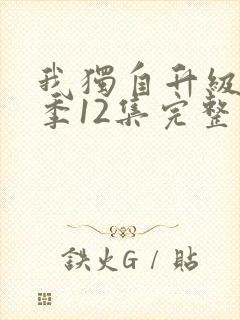 我独自升级第二季12集完整版超前