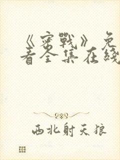 《密战》免费观看全集在线播放