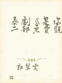 泰剧《是你》第二部免费观看