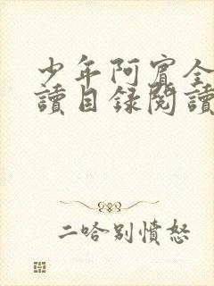 少年阿宾全文阅读目录阅读