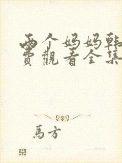 两个妈妈韩剧免费观看全集电视剧封面