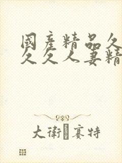 国产精品久久久久久人妻精品