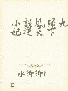 小说凤归九霄狂妃逆天下封面