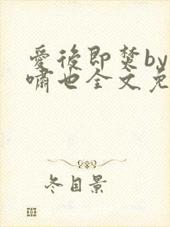 爱后即焚by林啸也全文免费阅读笔趣阁