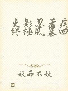 火影忍者疾风传终极风暴四