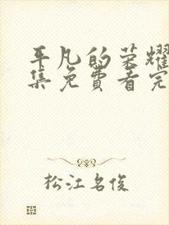 平凡的荣耀40集免费看完整版封面