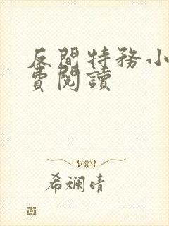 反间特务小说免费阅读