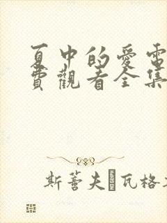 夏中的爱电影免费观看全集高清版
