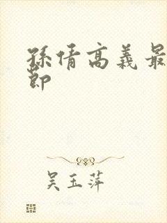 孙倩高义最新章节