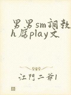 男男sm调教高h腐play文封面