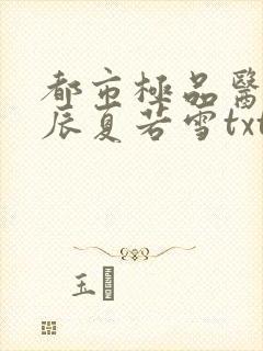 都市极品医神叶辰夏若雪txt下载