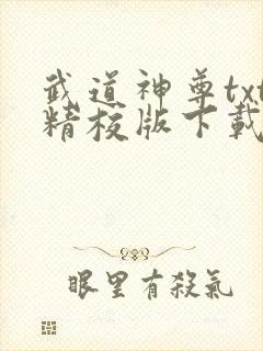 武道神尊txt精校版下载