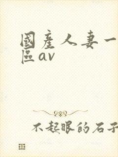 国产人妻一区二区av