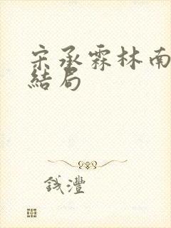 宋承霖林南微大结局