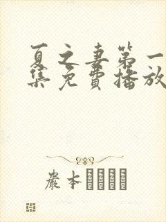 夏之妻第一季全集免费播放动漫