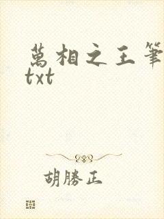 万相之王笔趣阁txt