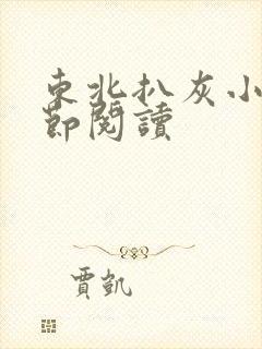 东北扒灰小说分节阅读