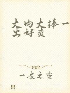 大肉大捧一进一出好爽